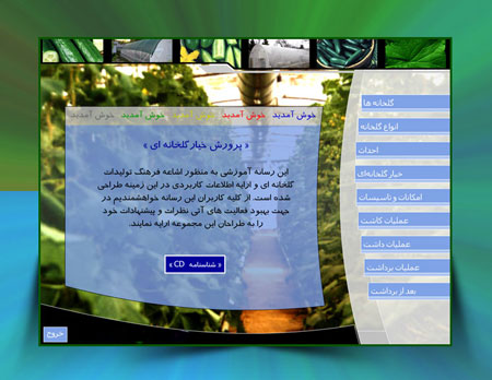 مولتی مدیا آموزش کاشت و پرورش خیار گلخانه ای
