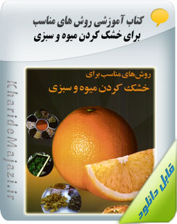 کتاب آموزشی روش های مناسب برای خشک کردن میوه و سبزی